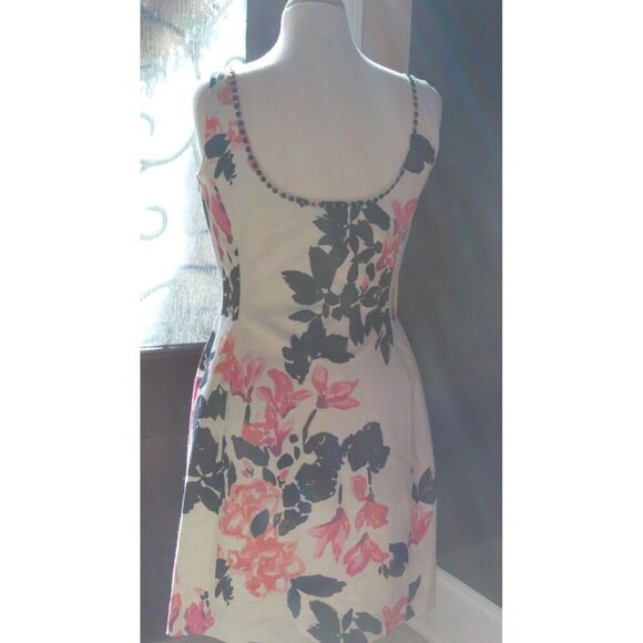 Lily Pulitzer Portia Cameo Stroke of Midnight Dress Size 6 Beaded - Picture 5 of 9